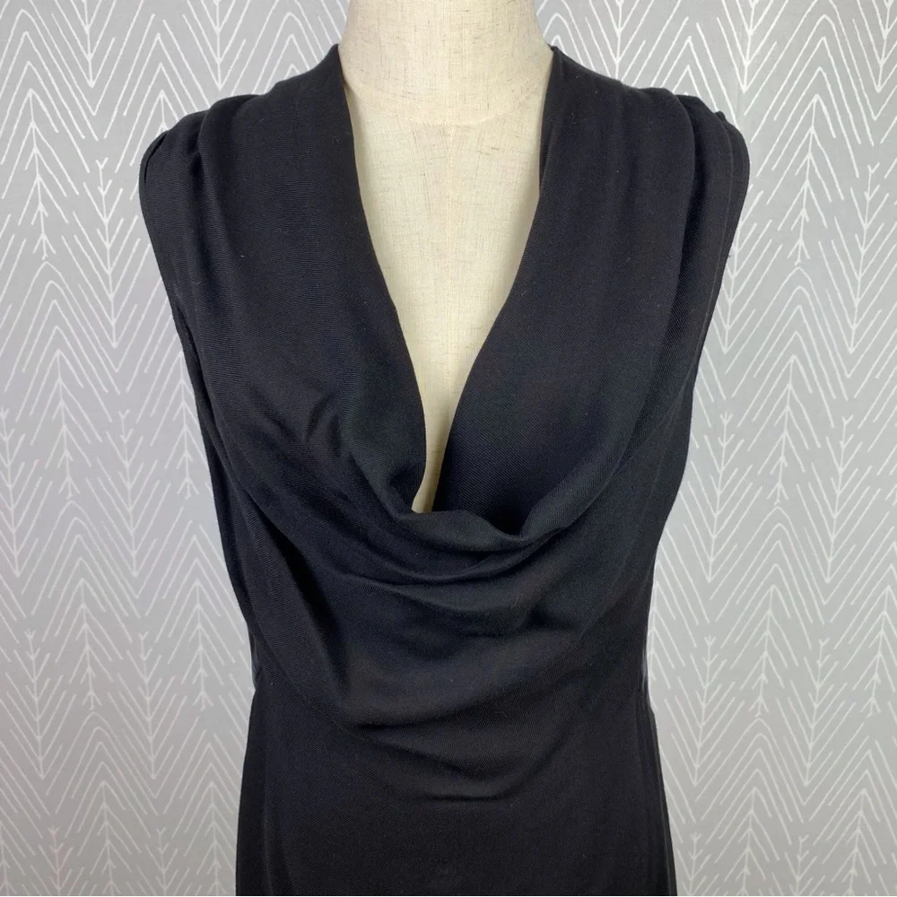 HELMUT LANG Cowl Neck Black Dress - Picture 7 of 9